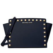 Michael Kors 中号 Selma 铆钉装饰斜挎包 3色