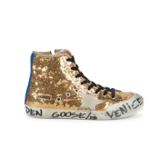 Golden Goose 金色亮片高帮休闲鞋