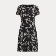 Ralph Lauren 拉夫劳伦官网 Crepe Floral Dress 印花连衣裙