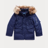 【2019黑五】Ralph Lauren 拉夫劳伦 Faux Fur-Trim Down Parka 2-7岁儿童派克羽绒大衣