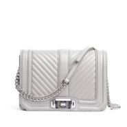 额外7折！Rebecca Minkoff 瑞贝卡明可弗 Chevron Quilted Love 小号斜挎链条包