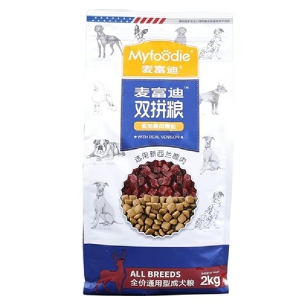 麦富迪狗粮2kg10kg双拼粮泰迪比熊全犬种成犬牛肉双拼4斤通用型