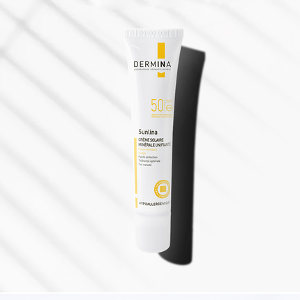 DERMINA欧敏肤防晒霜SPF50+/PA++++物理防晒隔离防紫外线遮瑕面部