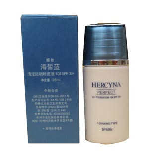 蝶妆海皙蓝清滢防晒粉底液10#SPF30+