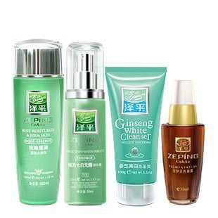 泽平参芝美白洁面&色斑露&仙方七白精华素&玫瑰水