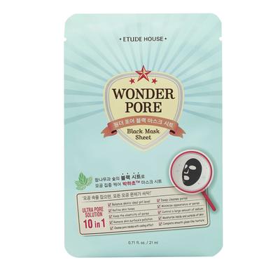 伊蒂之屋Wonder Pore多效毛孔焕采净透漆黑面膜